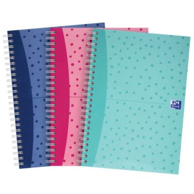 Oxfd TW Spots Notebook 200P A5 Asst PK3