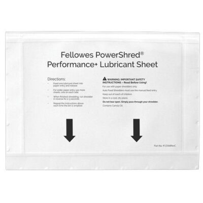 Fellowes Powershred Oil Sheets PK10
