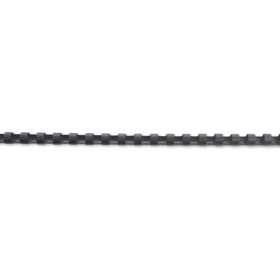 GBC Bind Combs 21 Ring A4 6mm BK PK100