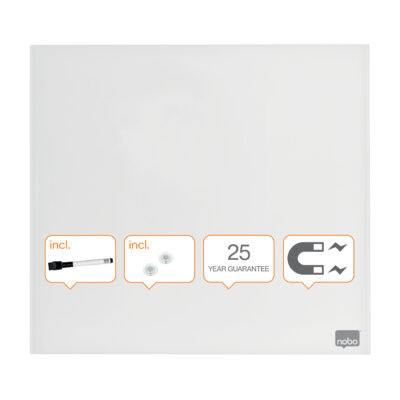 Nobo Diamond Brd Mag 450x450mm WH