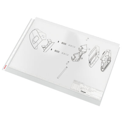Pocket A3 L/scapeTopOpen Clr(PK10)