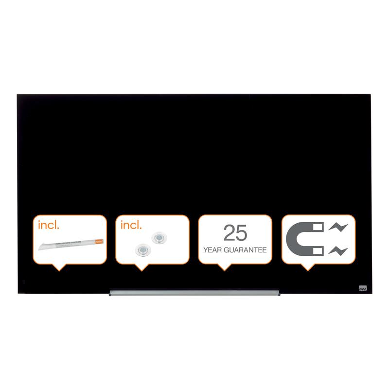 Nobo ImpPro Glass Board 1260x710 BK