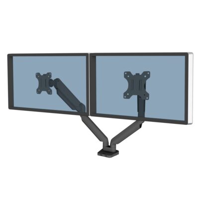 Fellowes Platinum Dual Mon Arm Bl