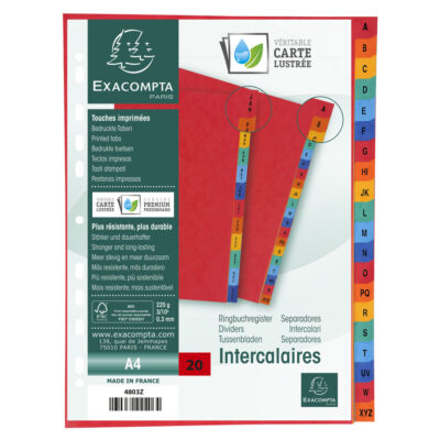 A-Z Dividers A4 Asstd