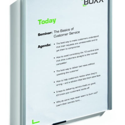 Durable Aluminium Info Sign A4 Portrait