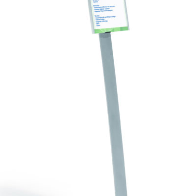 Durable Aluminium Info Sign Stand A4
