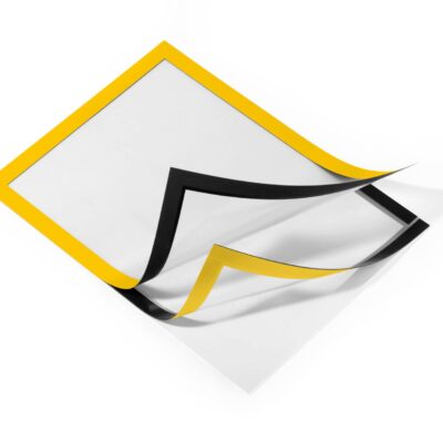 DURAFRAME Self Adhesive A4 Yellow PK2