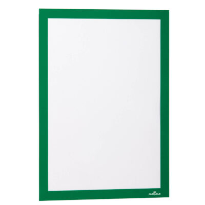 DURAFRAME Self Adhesive A4 Green PK2