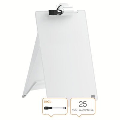 Nobo Glass Desktop Whiteboard Easel
