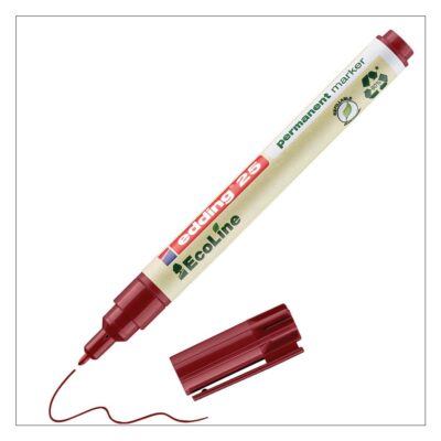 edding 25 Ecoline Perm BT Mrkr RD PK10