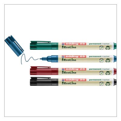 edding 25 Ecoline Perm BT Mrkr AST PK4