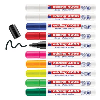 edding 4095 Chalk Marker Asst PK10
