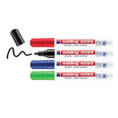 edding 4095 Chalk Marker Asst PK4