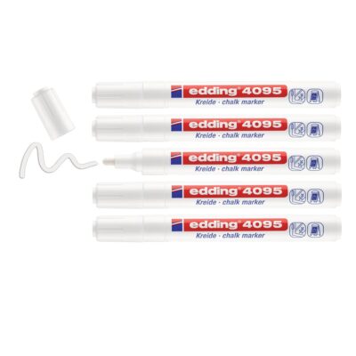 edding 4095 Chalk Marker WH PK5