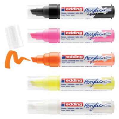 edding Acrylic Neon Asst Mrkr PK5
