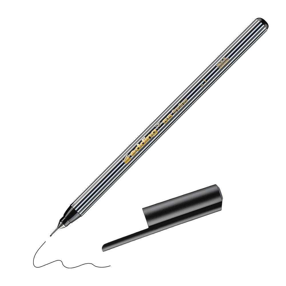 edding 55 Fineliner BK PK10