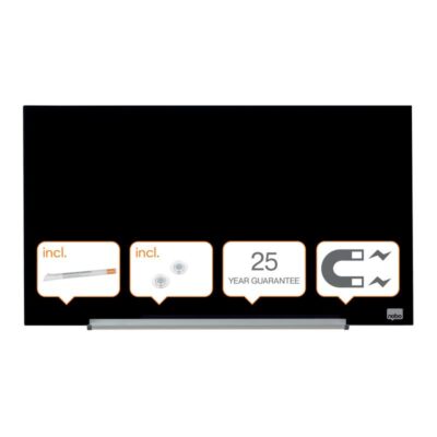 Nobo Diamond Glass Black 677x381mm