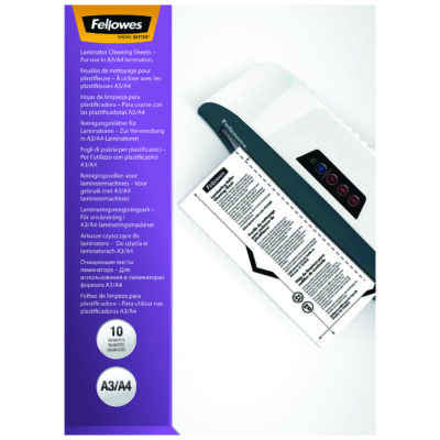 Fellowes Laminator Cleaning Sheets BX10