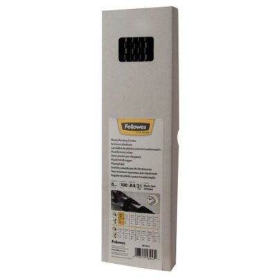 Plastic Binding Combs A4 6mm BK(PK100)