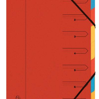 Exacompta 7 Multipart File A4 Red
