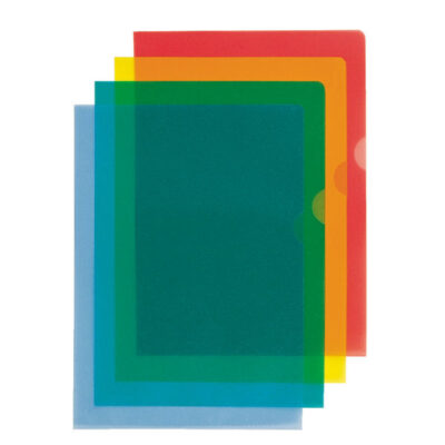 Esselte A4 Plastic Cut Flush BL PK100