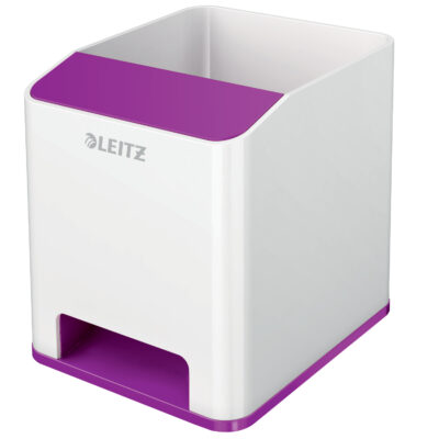 Leitz WOW Pen Holder White and Purple