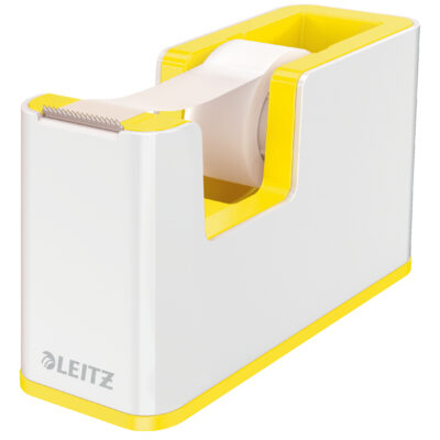 Leitz WOW Tape Dispenser White and Yllw