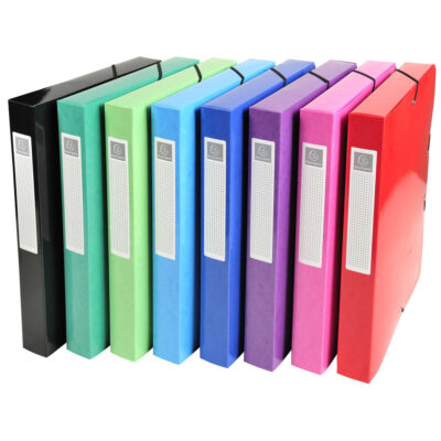Iderama Box File A4 40mm Asst BX8