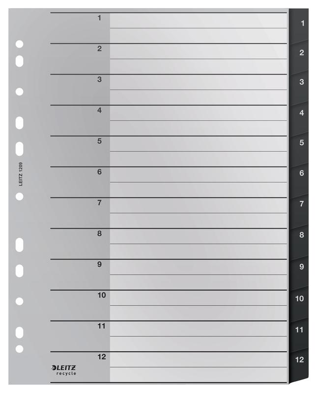 Leitz Recycled PP Index 1-12 A4