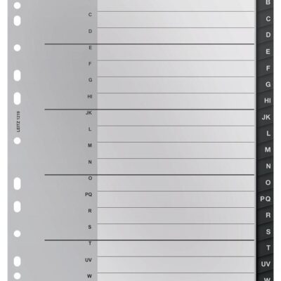 Leitz Recycled PP Index A-Z A4 BK