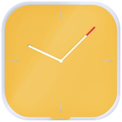 Letiz Cosy Glass Clock Warm Yellow