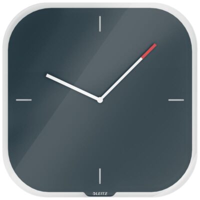 Letiz Cosy Glass Clock Velvet Grey