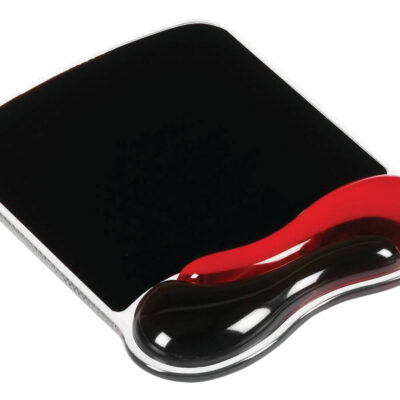 Ken Duo Gel Mouse Pad wWrist RD BK