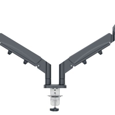 Leitz Ergo SpaceSaving Dual MonArm DGrey