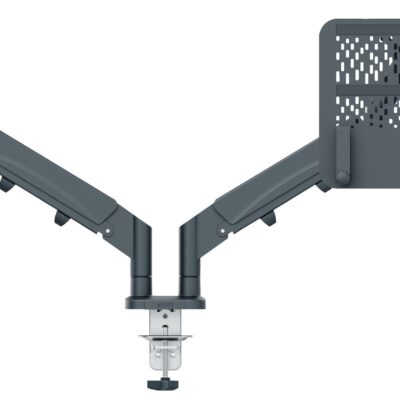 Leitz SSaving Dual Mon&Laptop Arm DGrey