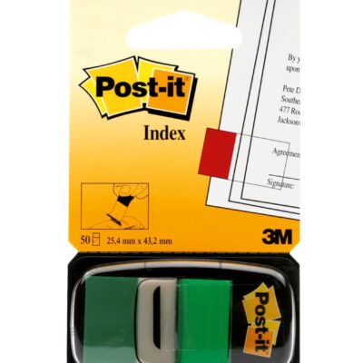 Post-it Index Flags 25mm 50 Tabs GN PK12