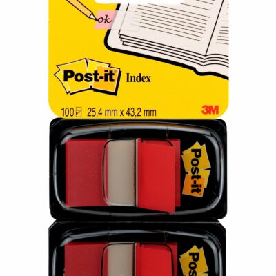 PostIt Indx Flags Dual PK 25mm 100Tbs RD