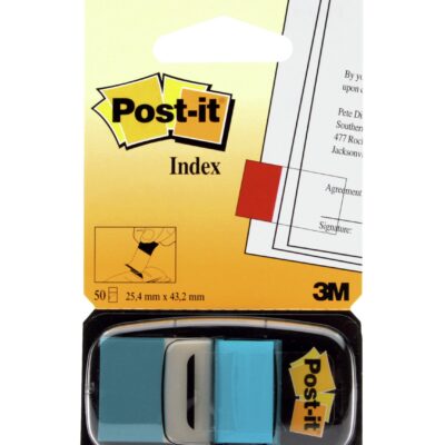 Post-it Index Flags 25mm 50 Tabs Blue