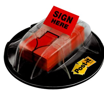 Post-it Sign Here Desk Grip Dispenser