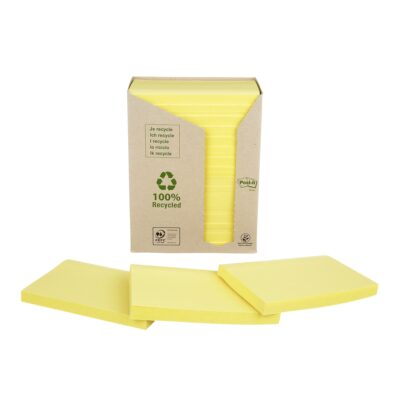 Post-it Nt Recycld 76x127mm Canary PK16