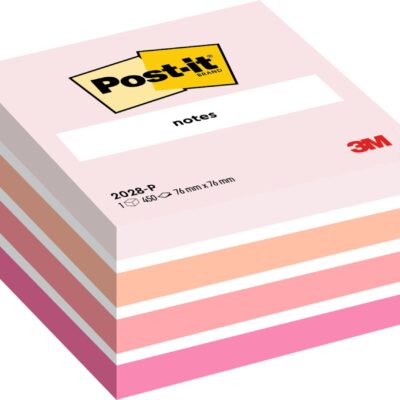 Post-it Note Cube 76x76mm Pastel PK