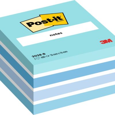 Post-it Note Cube 76x76mm Pastel BL
