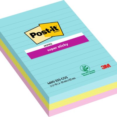 Post-It SS Miami 101x152mm Lined PK3