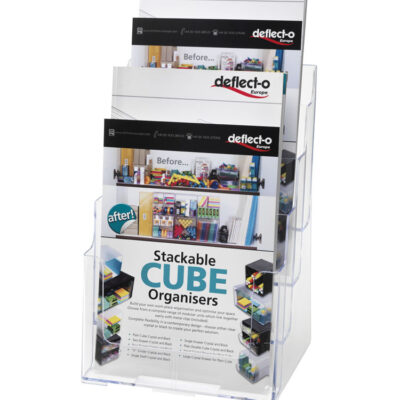 Deflecto 4 Tier A4P Literature Holder