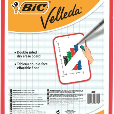 Velleda Drywipe Board 300x440mm Red