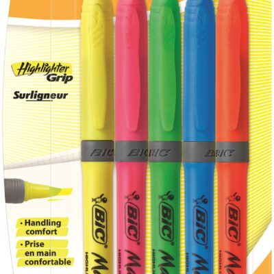 BIC Briteliner Grip PK5