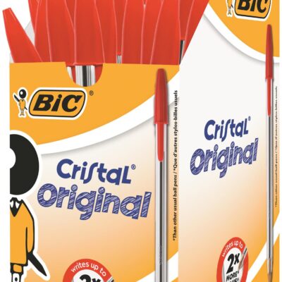 Bic Cristal Ball Pen Med RD PK50