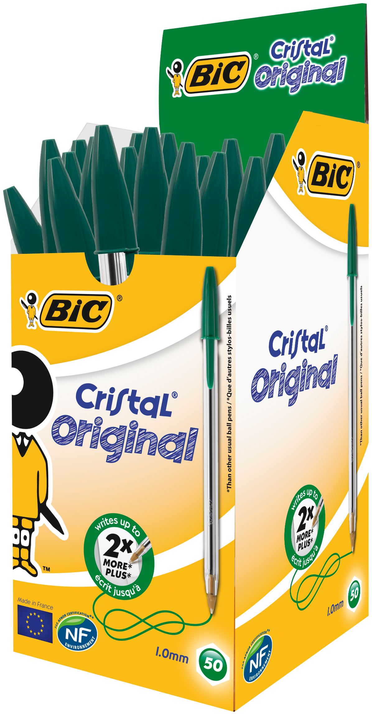 Bic Cristal Ballpen Med GR PK50