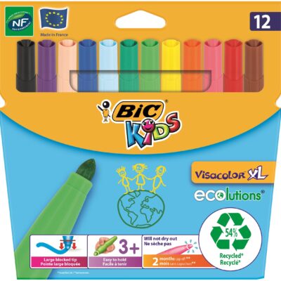 Bic Kids Visacolor Xl Felt Tip PK12