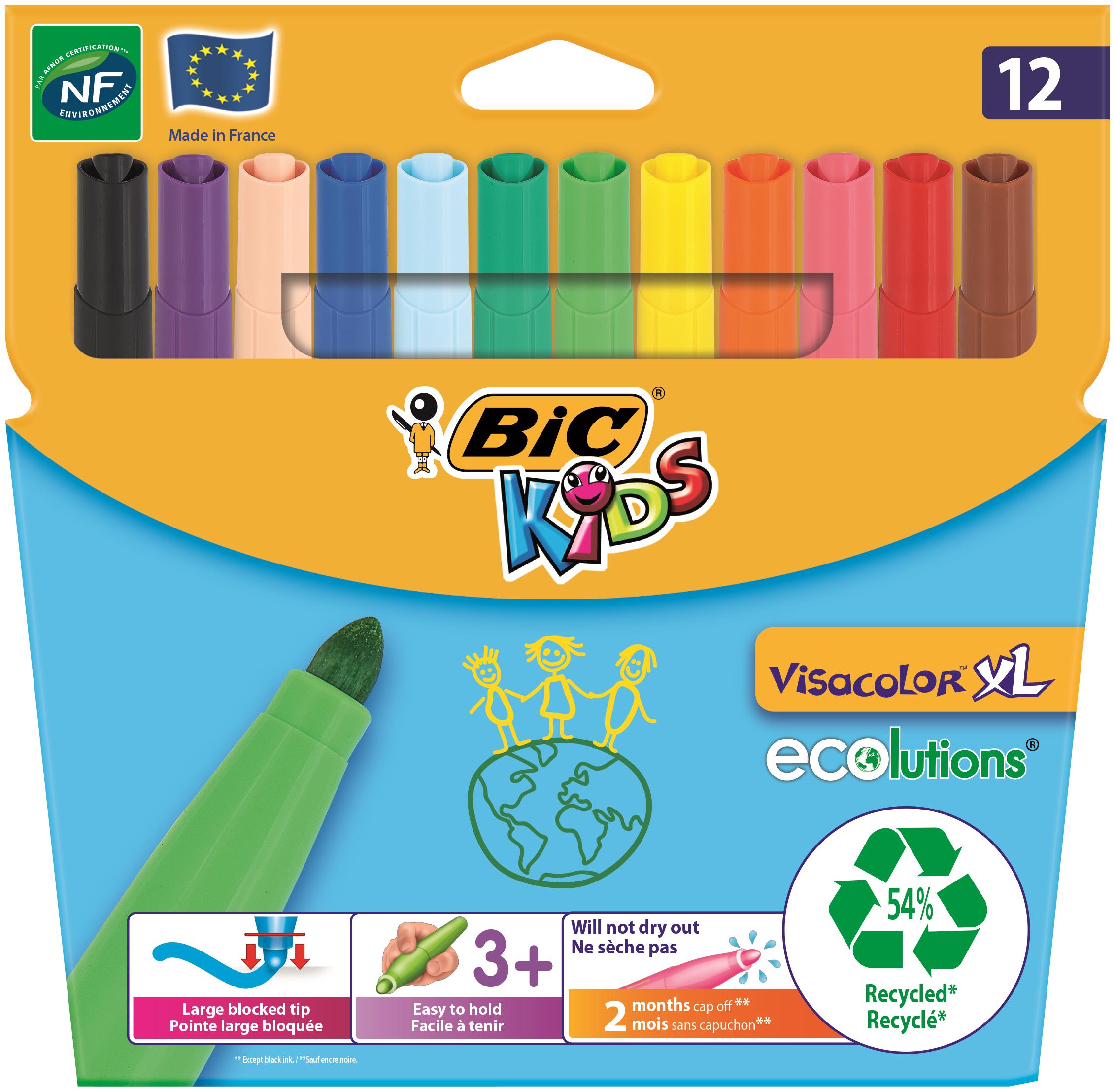 Bic Kids Visacolor Xl Felt Tip PK12